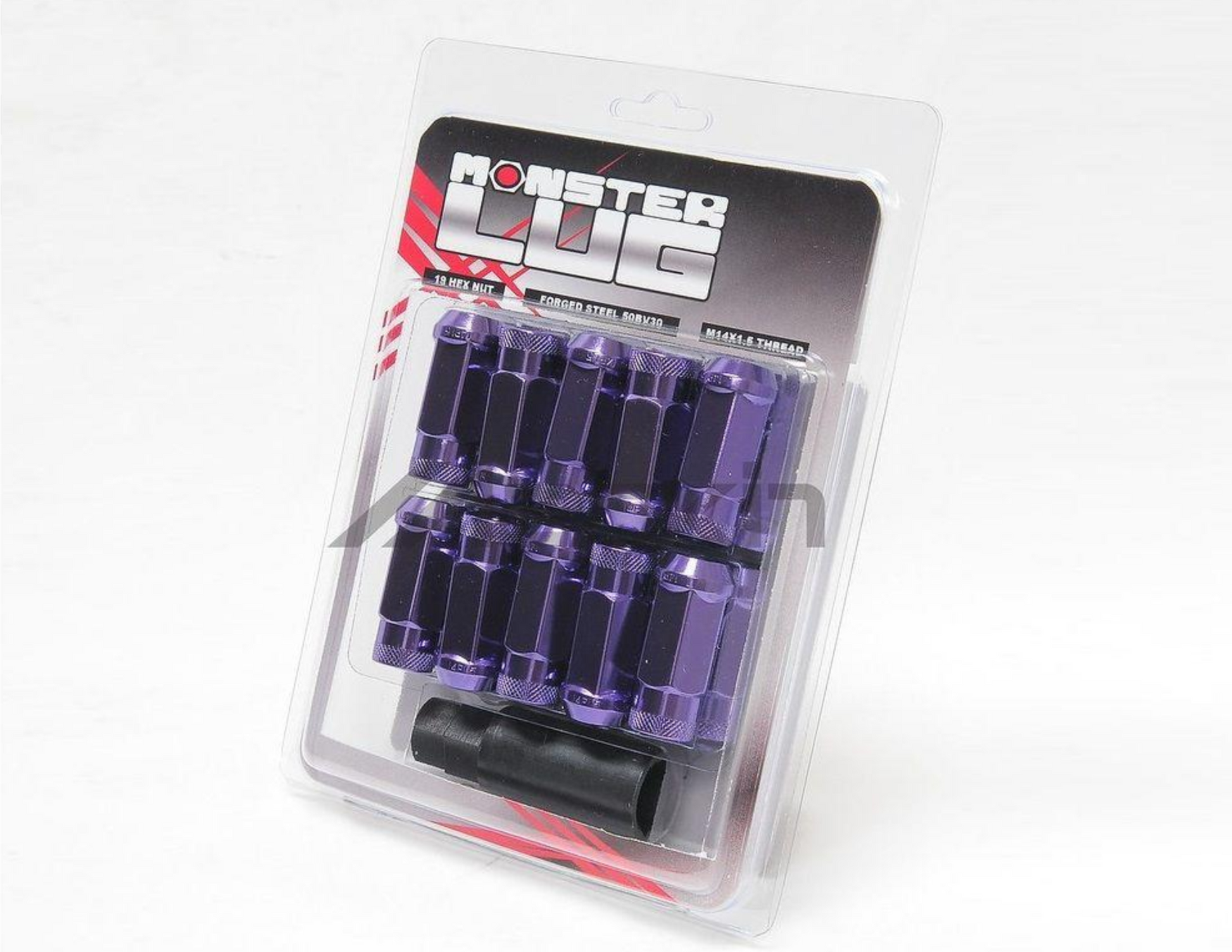 Monster Lug Locking Lug Nut Set of 4 - Purple 14x1.50