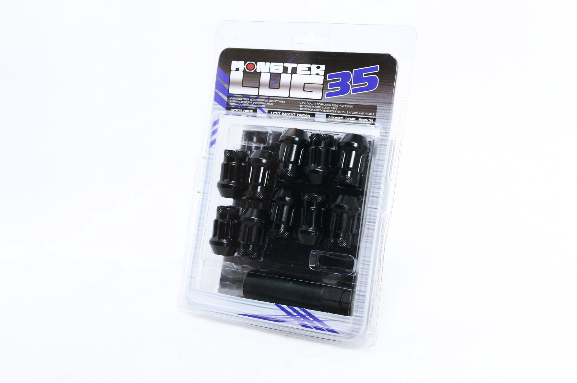 Monster Lug 35 Short Lock Notch Set of 4 - Black 12x1.50