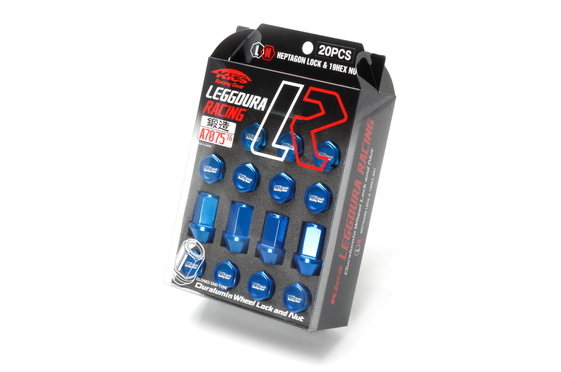 Project Kics Leggdura Racing Nut Set M12x1.50 - Blue