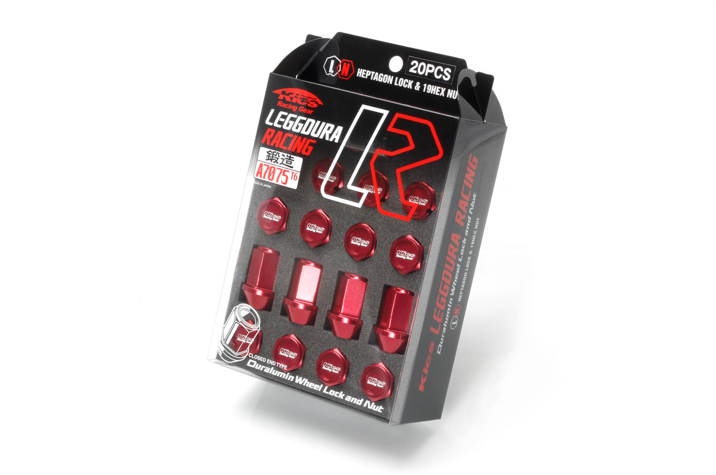 Project Kics Leggdura Racing Nut Set M12x1.50 - Red