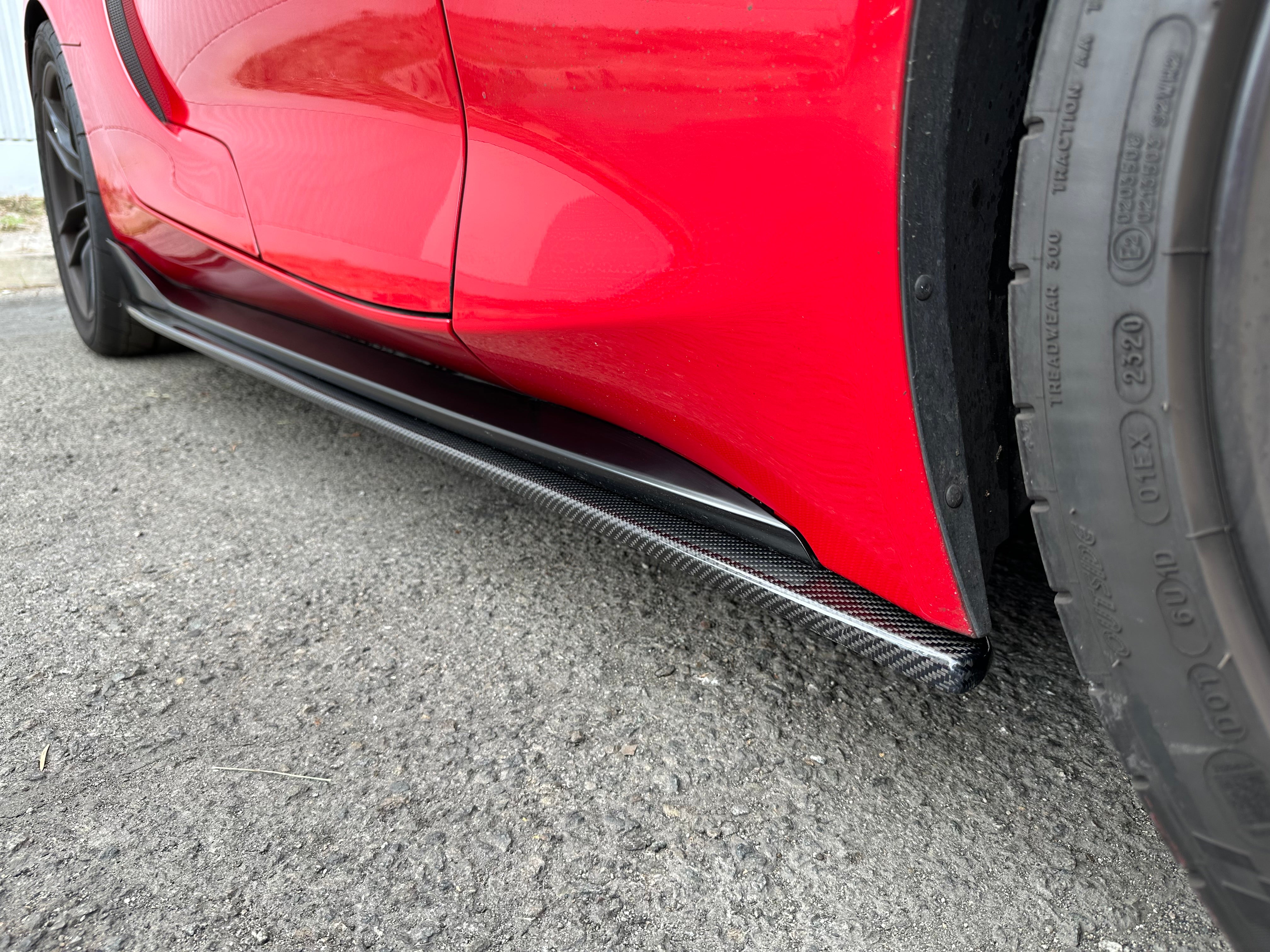 Origin Stryfe | Carbon Fiber R1 Side Skirt Extensions - Toyota 