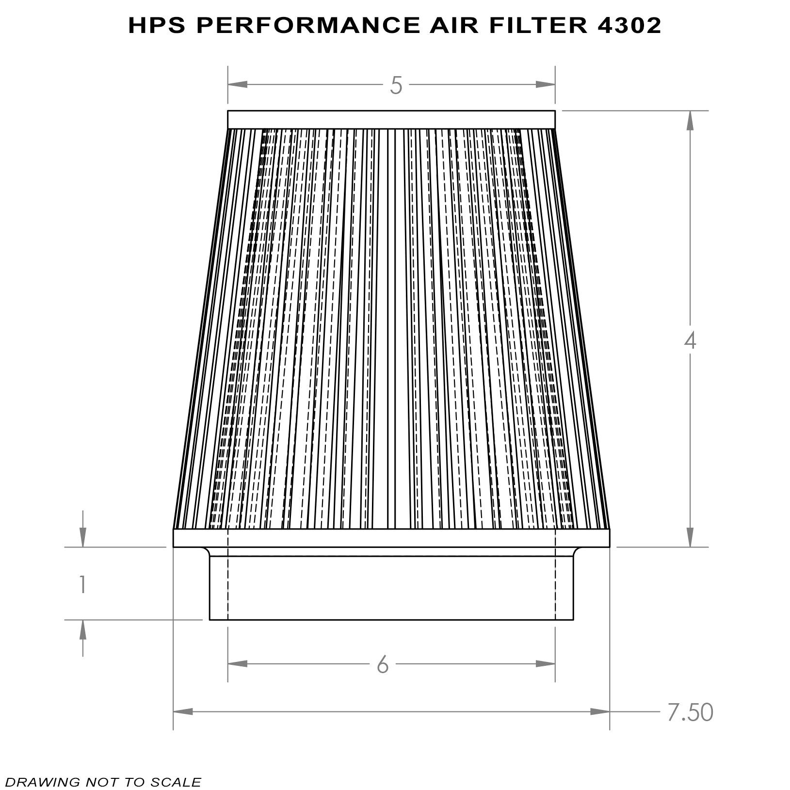 HPS 6" Air Filter HPS-4302