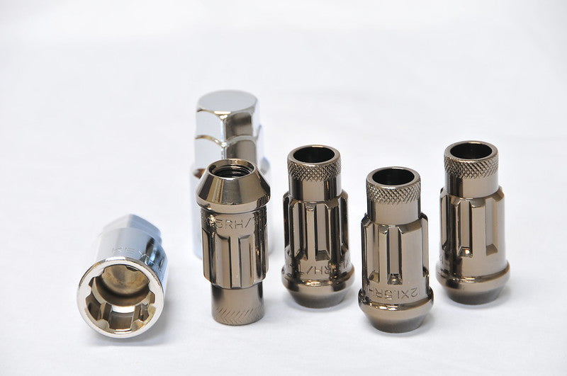 Muteki SR48 Open End Locking Lug Nut Set of 4 - Titanium 12x1.25 48mm