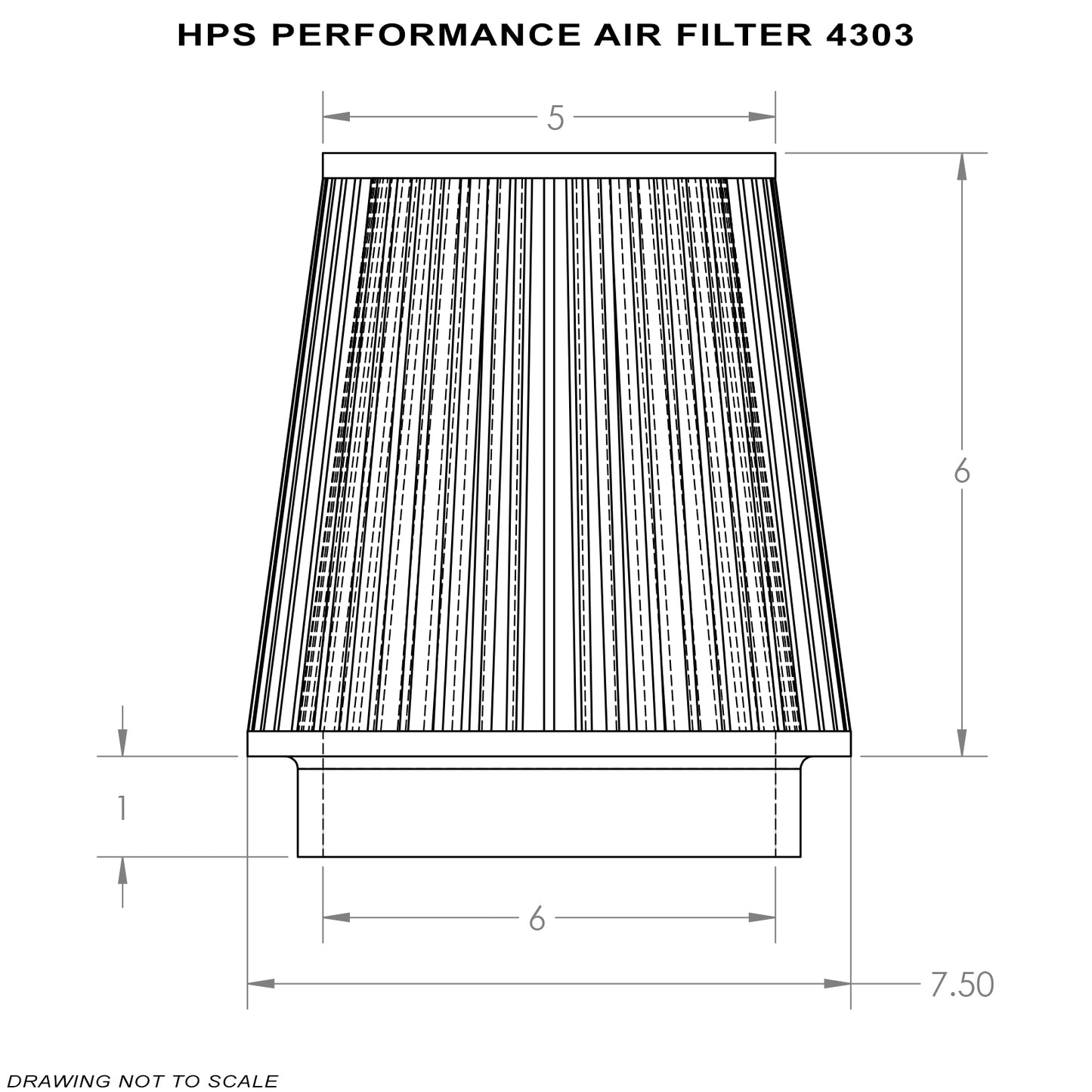 HPS 6" Air Filter HPS-4303