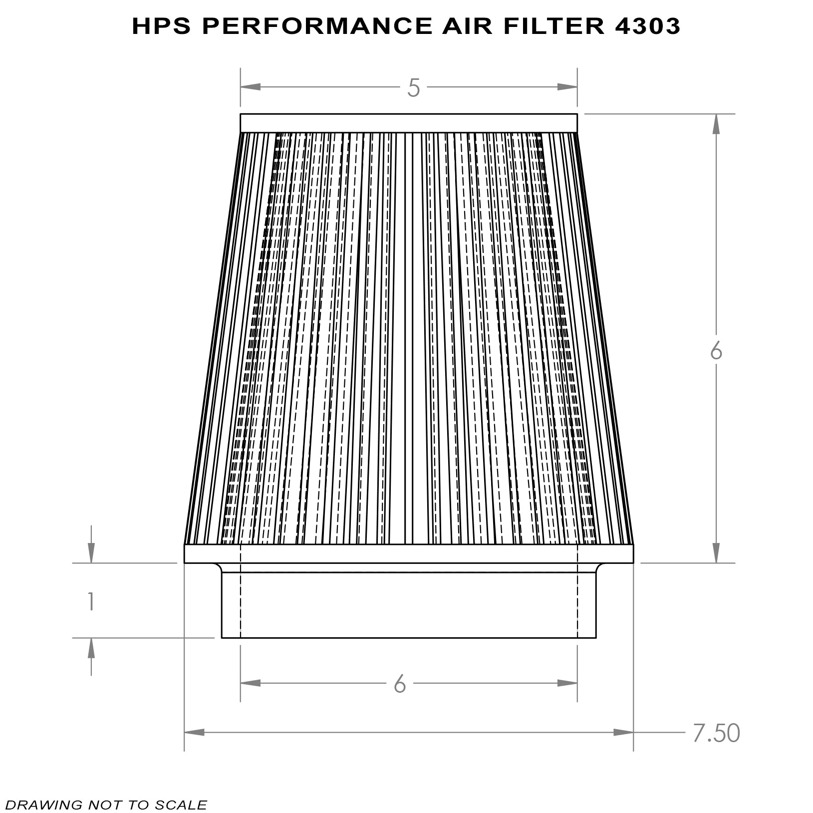 HPS 6" Air Filter HPS-4303