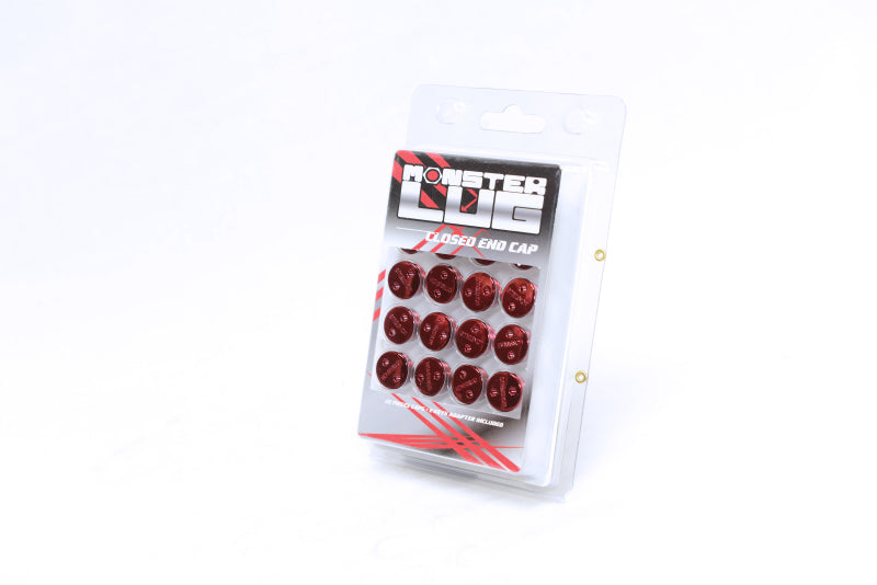 Monster Lug Nut Caps - Red 14x1.50